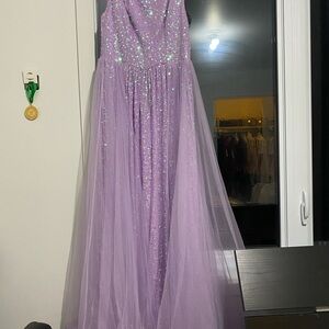Lavender Sequin Gown